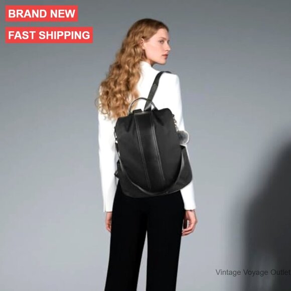 Waterproof Nylon Anti-Theft Travel Backpack with Multiple Pockets main image 4